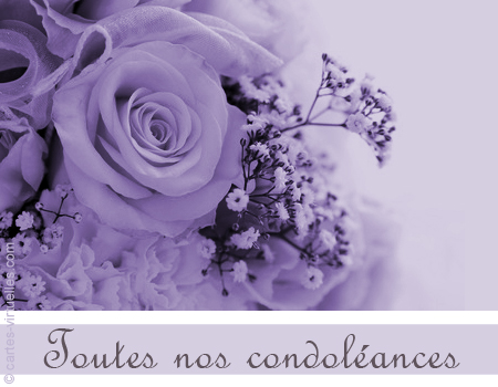 Cartes Condoléances virtuelles gratuites 